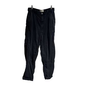 Everlane Women 8 Black Tencel Pants Straight Taper Leg